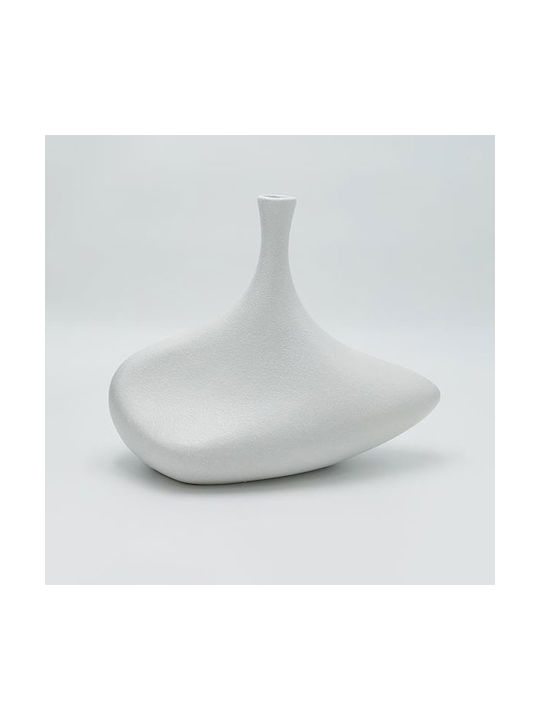 Vază Decorativă Ceramică Alb 24x14x30cm 1buc