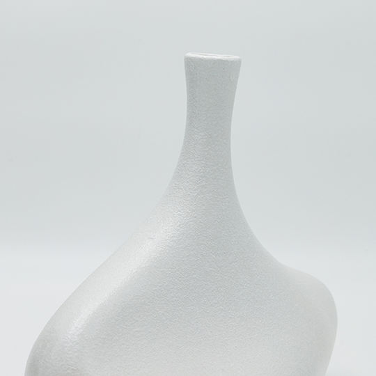 Декоративна ваза Керамика Бял 24x14x30см 1бр