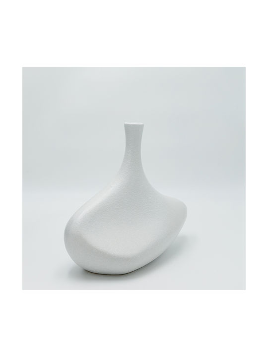 Vază Decorativă Ceramică Alb 24x14x30cm 1buc