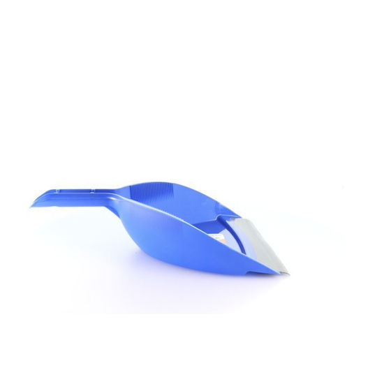 Cyclops Plastic Dustpan with Rubber Band Blue