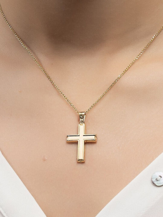 Eforo Мъжки Златен Кръст 14K