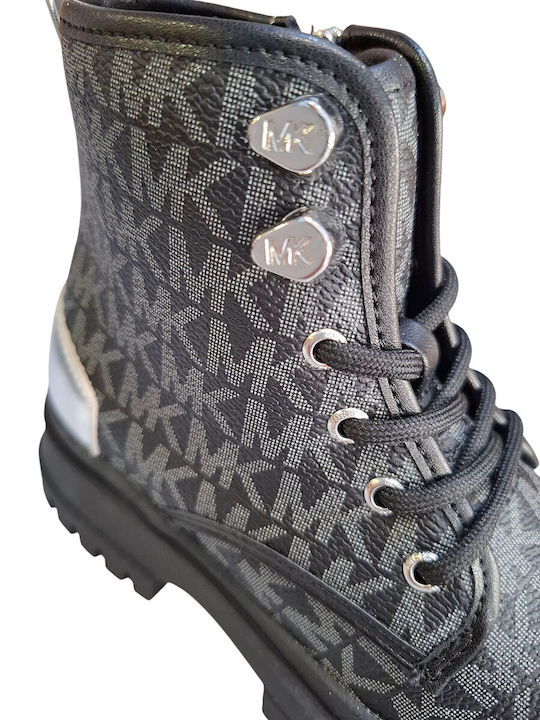 Kids Boots with Laces Black