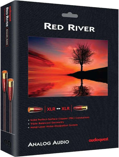 Audioquest Red River Xlr Analog Audio Interconnect Cable 2m