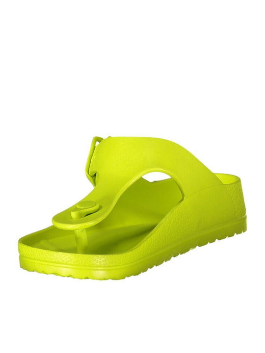 Șlapi Damă Culoare Galben