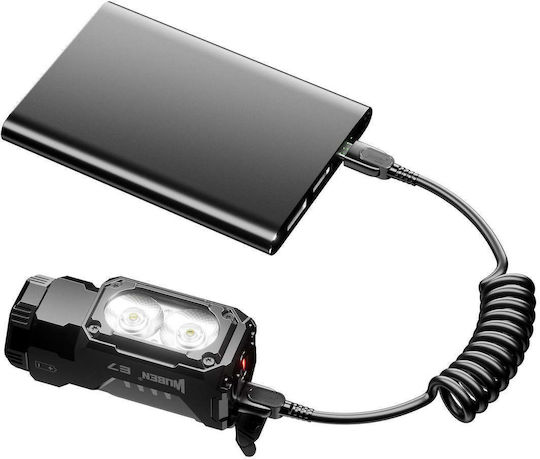 Wuben Επαναφορτιζόμενος Φακός LED IP68 με Μέγιστη Φωτεινότητα 1800lm