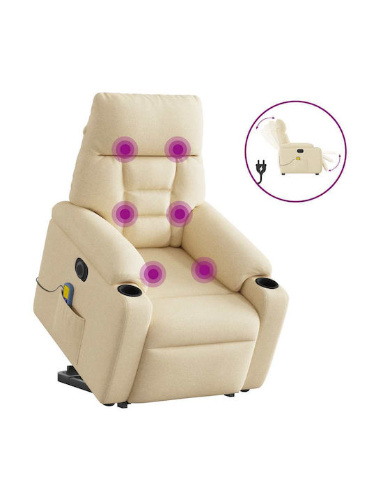 Πολυθρόνα Relax Massage Κρεμ 72x90x99cm
