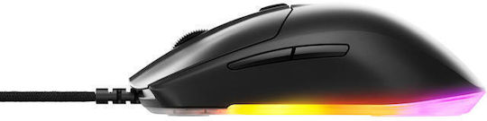 SteelSeries Rival 3 Gen2 RGB Геймърска Мишка 8500 DPI Черен
