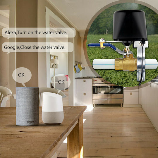 Moes Wv-lz-bk Smart Wifi Valve On Off Water Gas Valves