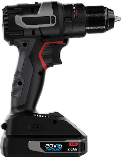 Deli DE-CZ20-2D2 Percussive Drill Driver Battery Brushless 20V 2x2Ah