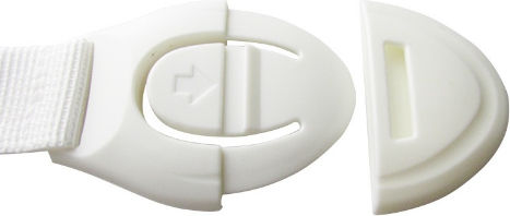 Loco Cabinet & Drawer Lock made of Plastic in White Color 1pcs