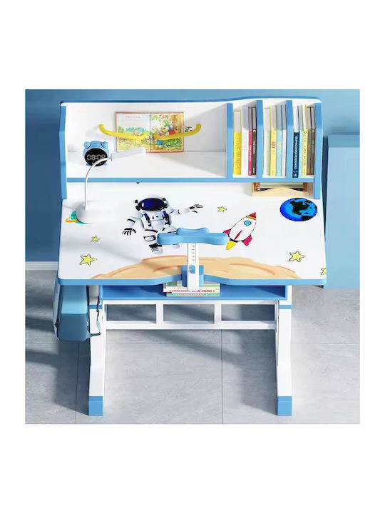 Kids Desk made of Melamine White-Light Blue 70x45x75cm