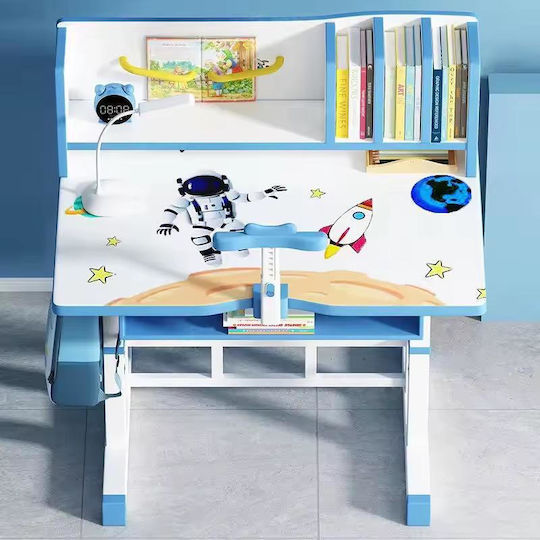 Kids Desk White/Light Blue 70x45x75cm