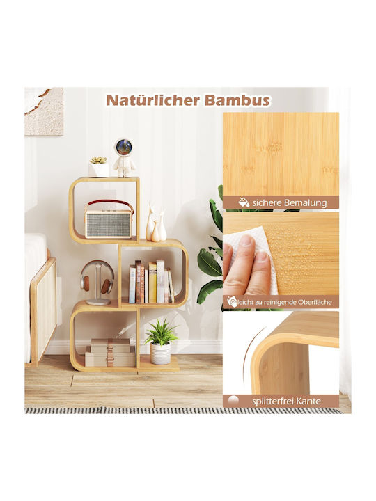 Bücherschrank Bambus 61x23x100cm