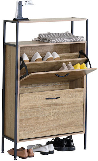 Metall Schuhschrank 60x24x105cm