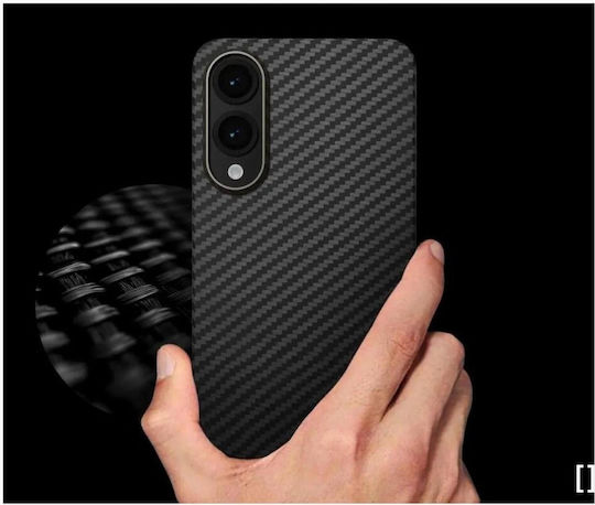 Nekit Задна корица Aramid Fiber 1мм Черен (Galaxy S25 Edge)