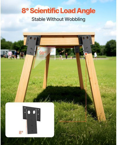Vevor Platform Connectors for Composite Shelf Brackets Wood 88.9x88.9 Mm 4 Pieces Gjptzj44yc4pgzewl001v0