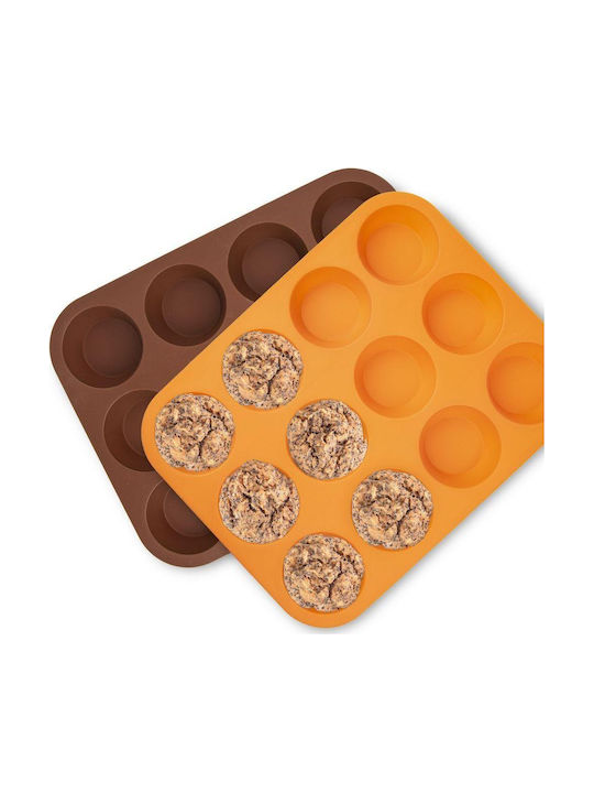 Orion Non-stick Silicone Cupcakes & Muffins Baking Pan 32.5x25x3cm 12pcs