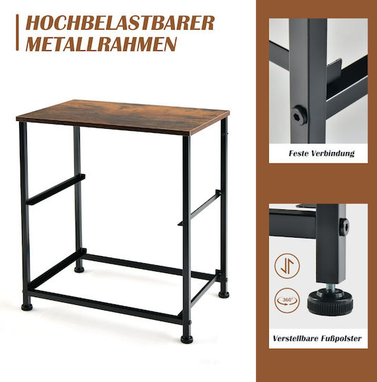 Нощно Шкафче 2 Текстилни Чекмеджета Метална Рамка 45 X 30 X 51 См Син Hu10182cf Costway