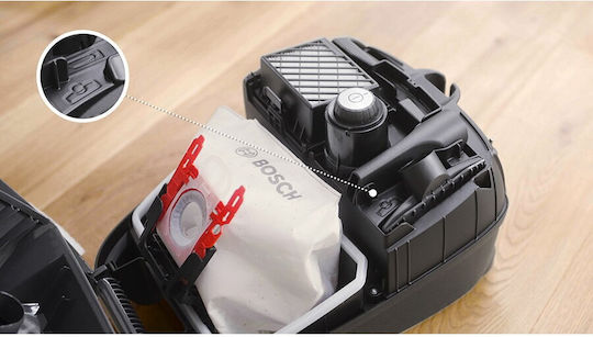Bosch BGL41GR3H Ηλεκτρική Σκούπα 600W με Σακούλα 4lt Γκρι