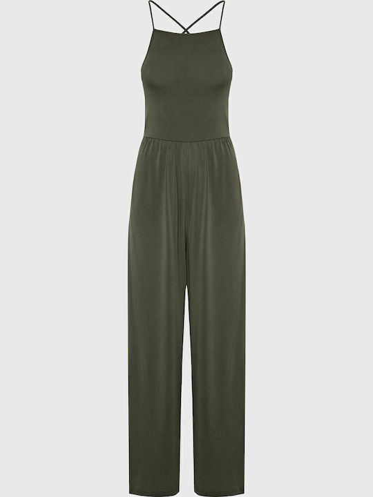 Damen Einteiler Anzug Khaki