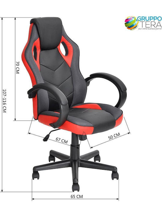 Bakaji 02815937 Gaming Stuhl Black / Red