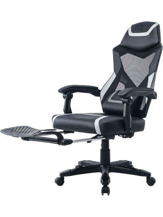 ADX Ergo Y Scaun Gaming Din piele ecologică cu Suport pentru picioare Gri