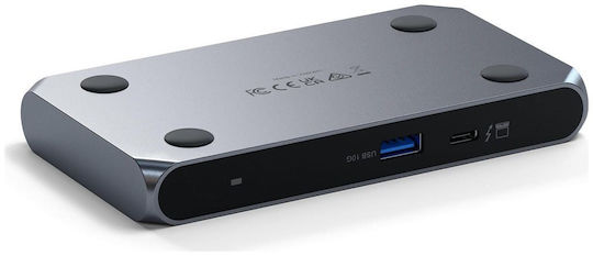 Satechi Slim Hub Pro Thunderbolt 4 Docking Station mit 4K PD Ethernet Gray