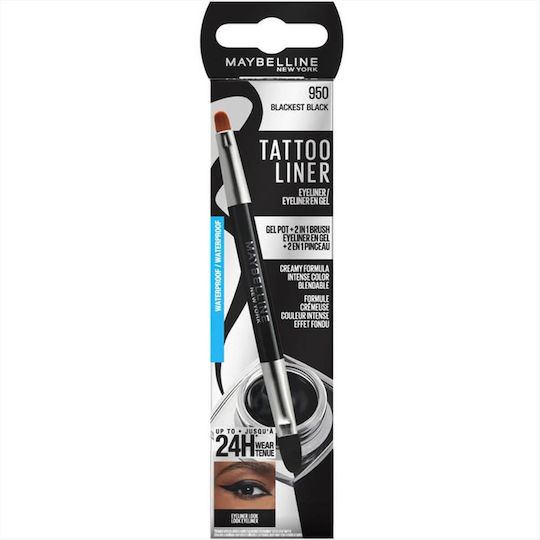 Maybelline Tattoo Liner Gel Pot Eyeliner 3 Gr Women 950 Blackest Black