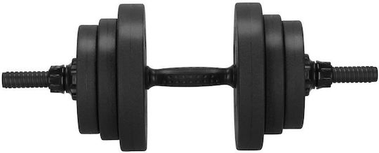 Set de gantere cu bară, greutate totală 19kg