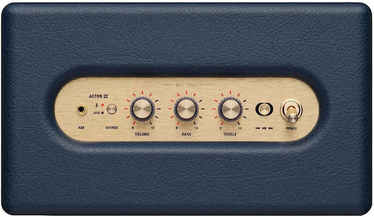 Marshall Acton III Αυτοενισχυόμενο Ηχείο με Bluetooth 30W Midnight Blue
