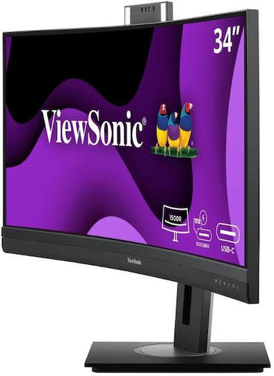 Viewsonic VG3457CV Ултраширок VA HDR Curved Монитор 34" QHD 3440x1440 с Време за Реакция 5мс GTG