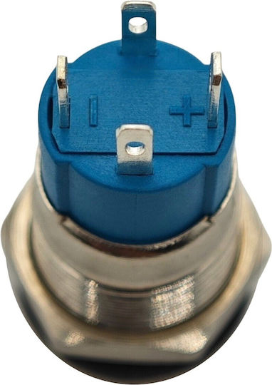 Led Fog Light Switch 12mm Chrome Momentary