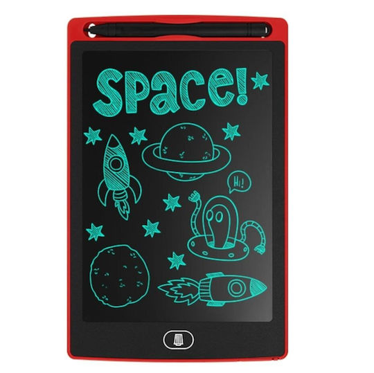 Drawing Writing Tablet 8.5-inch Screen Red