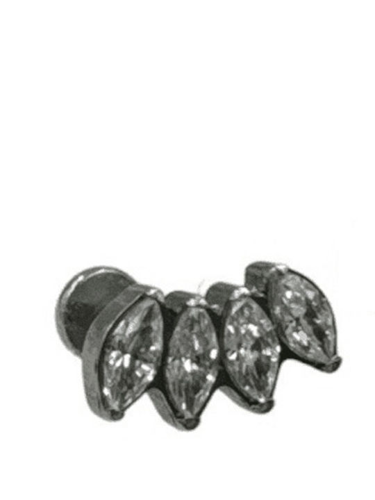 Asimi Body Piercing Σκουλαρίki Piercing από Τитан Ασημί