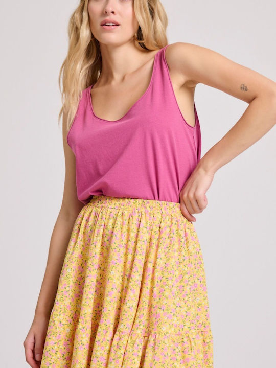 Funky Buddha W Midi/maxi Skirts - Fbl00910314-yellow Multi