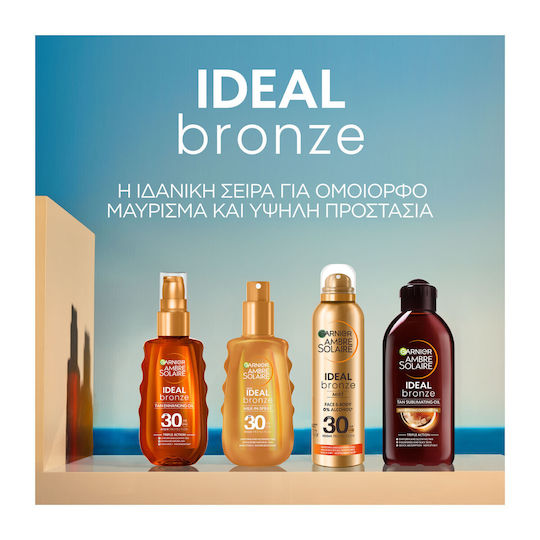 Garnier Ambre Solaire Ideal Bronze Waterproof Body Sunscreen Cream SPF30 in Spray 150ml