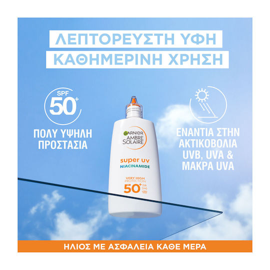 Garnier Ambre Solaire Super UV Niacinamide Sunscreen Cream Face SPF50+ 40ml