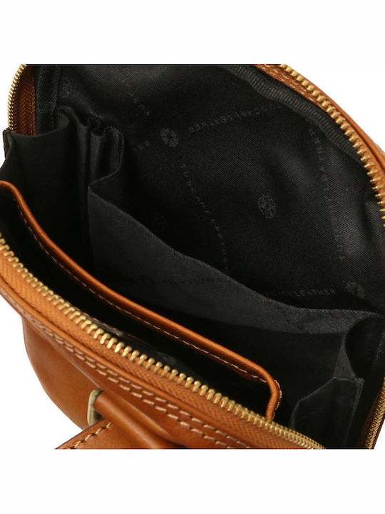 Mark Leder Herrentasche Schulter / Crossbody Natural