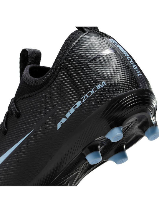 Mercurial Vapor FG/MG Παιδικά Ποδοσφαιρικά Παπούτσια με Τάπες Μαύρα