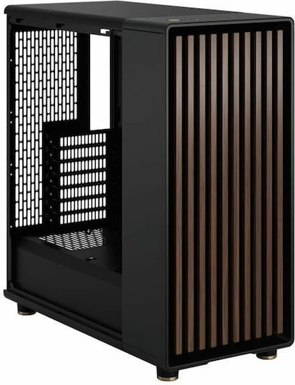 Fractal Design North Gaming Midi Tower Computer Case with Side Window Charcoal Black