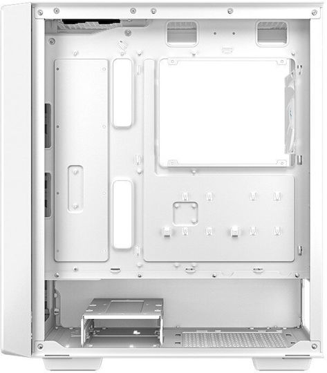 Deepcool CC560 v2 Гейминг Midi Tower Компютърна кутия със страничен прозорец Бял