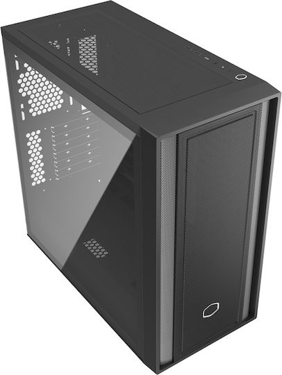 CoolerMaster MasterBox 600 Gaming Midi Tower Computer Case with Side Window and RGB Lighting Black