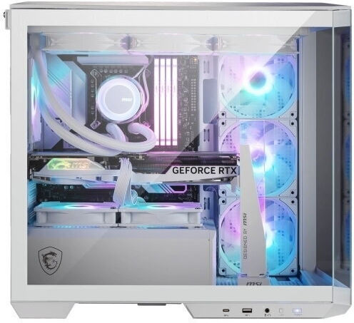 MSI MAG Pano M100R Gaming Micro Tower Κουτί Υπολογιστή με Πλαϊνό Παράθυρο Λευκό