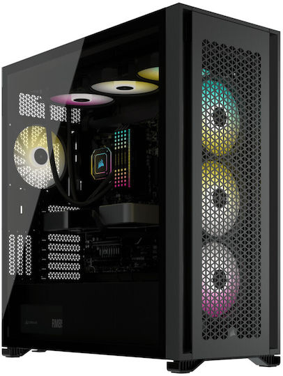 Corsair iCUE 7000X RGB Gaming Full Tower Computer Case with Side Window Black