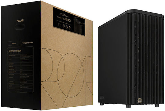 Asus ProArt PA401 Wood Edition Midi Tower Компютърна Кутия Черна