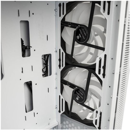 Kolink Observatory MX Glass ARGB Gaming Midi Tower Computer Case with Side Window White