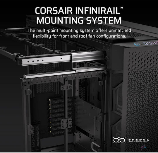 Corsair 9000D RGB Airflow Gaming Ultra Tower Computer Case with White Side Window