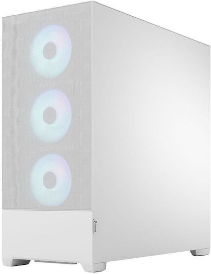 Fractal Design Pop XL Air Gaming Midi Tower Κουτί Υπολογιστή με Πλαϊνό Παράθυρο RGB White TG Clear