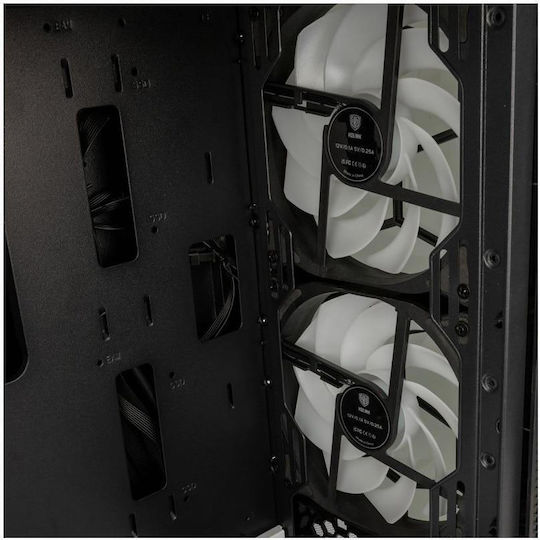 Kolink Observatory MX Glass ARGB Gaming Midi Tower Computer Case with Side Window Black / White