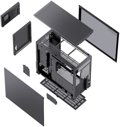 Jonsbo D41 Mesh Screen Gaming Midi Tower Computer Case with Black Side Window